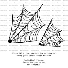 Load image into Gallery viewer, SVG &amp; PNG Fairy Wing files for Cricut or Silhouette Cameo Cutting Machine. Create wearable fairy wings, in adult or children sizes.  Clipart design for Halloween Costumes, Fantasy or Cosplay or photography. Printable for weddings, engagement, baby shower invitations. Individual wing parts. Cut and assemble. Fairycore.
