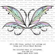 Load image into Gallery viewer, SVG FAIRY WINGS for CRICUT - Set 53
