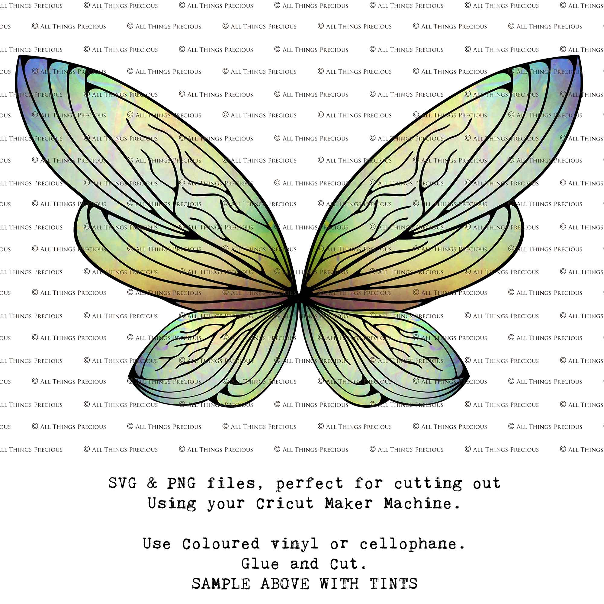 SVG & PNG Fairy Wing files for Cricut or Silhouette Cameo Cutting Machine. Create wearable fairy wings, in adult or children sizes.  Clipart design for Halloween Costumes, Fantasy or Cosplay or photography. Printable for weddings, engagement, baby shower invitations. Individual wing parts. Cut and assemble. Fairycore.