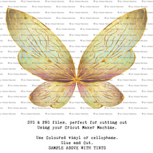 Load image into Gallery viewer, SVG FAIRY WINGS for CRICUT - Set 56

