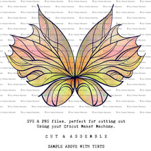 Load image into Gallery viewer, SVG FAIRY WINGS for CRICUT - Set 57
