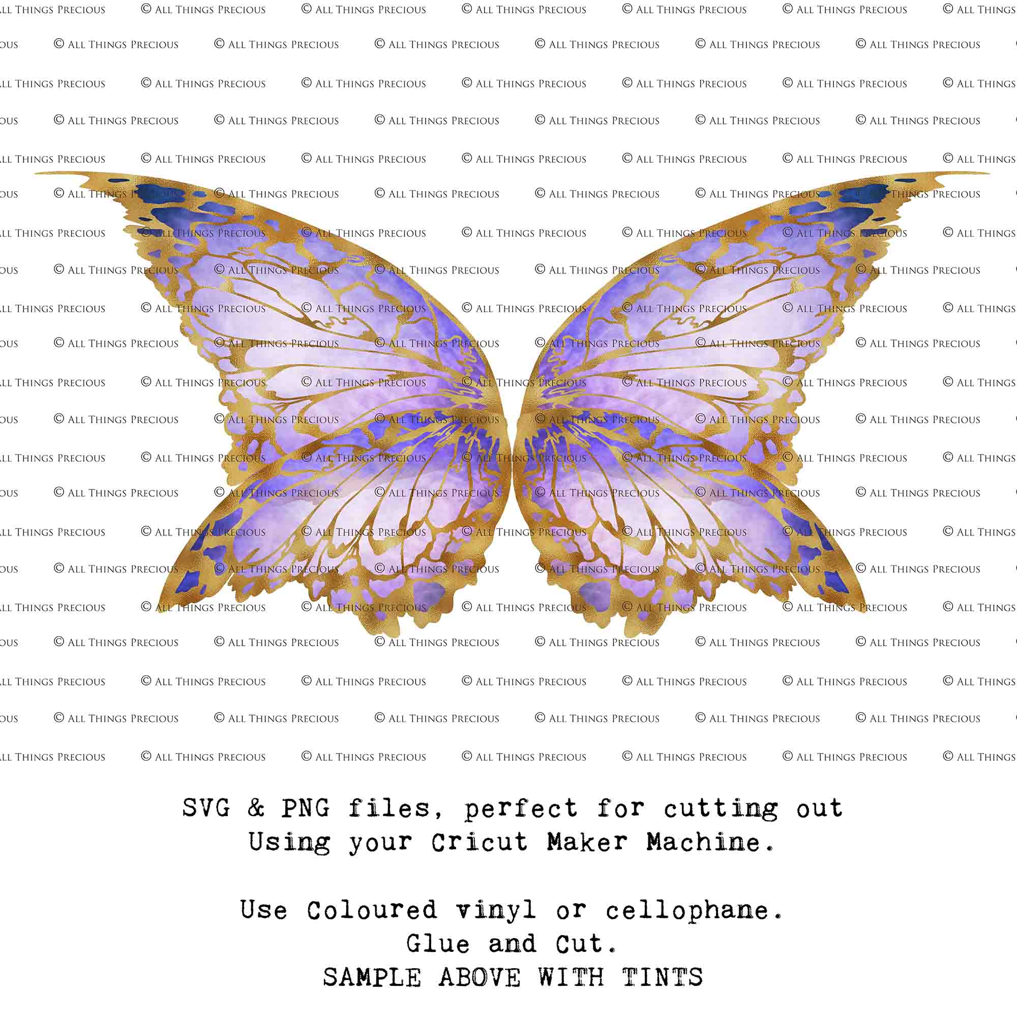 SVG & PNG Fairy Wing files for Cricut or Silhouette Cameo Cutting Machine. Create wearable fairy wings, in adult or children sizes.  Clipart design for Halloween Costumes, Fantasy or Cosplay or photography. Printable for weddings, engagement, baby shower invitations. Individual wing parts. Cut and assemble. Fairycore.