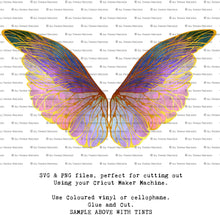 Load image into Gallery viewer, SVG FAIRY WINGS for CRICUT - Set 61
