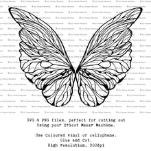 Load image into Gallery viewer, SVG FAIRY WINGS for CRICUT - Set 61
