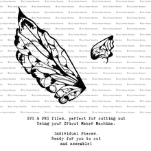Load image into Gallery viewer, SVG FAIRY WINGS for CRICUT - Set 62

