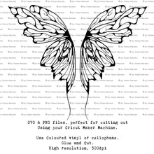 Load image into Gallery viewer, SVG FAIRY WINGS for CRICUT - Set 63

