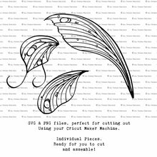 Load image into Gallery viewer, SVG FAIRY WINGS for CRICUT - Set 65
