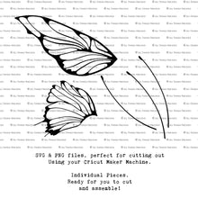 Load image into Gallery viewer, SVG FAIRY WINGS for CRICUT - Set 69
