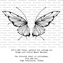 Load image into Gallery viewer, SVG FAIRY WINGS for CRICUT - Set 69

