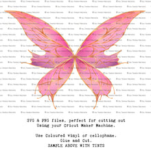 Load image into Gallery viewer, SVG FAIRY WINGS for CRICUT - Set 72

