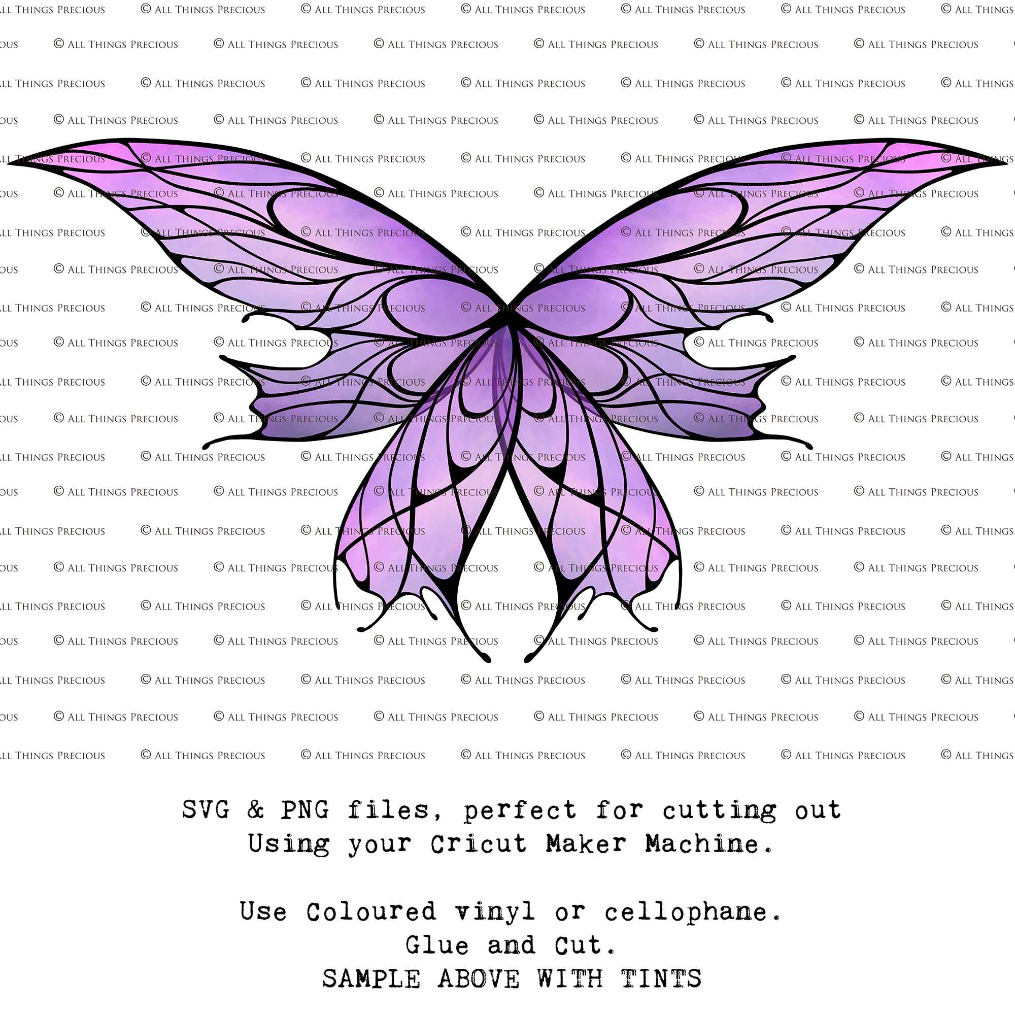 SVG & PNG Fairy/Angel Wing files for Cricut, Silhouette Cameo and other Cutting Machines. Create wearable fairy wings, all sizes. Perfect for Halloween Costumes, Fantasy, Cosplay, Photography. Prints, Wedding, Engagement, Baby Shower invitations, Sublimation Printing, Clip Art and more. Cut and assemble. ATP Textures.