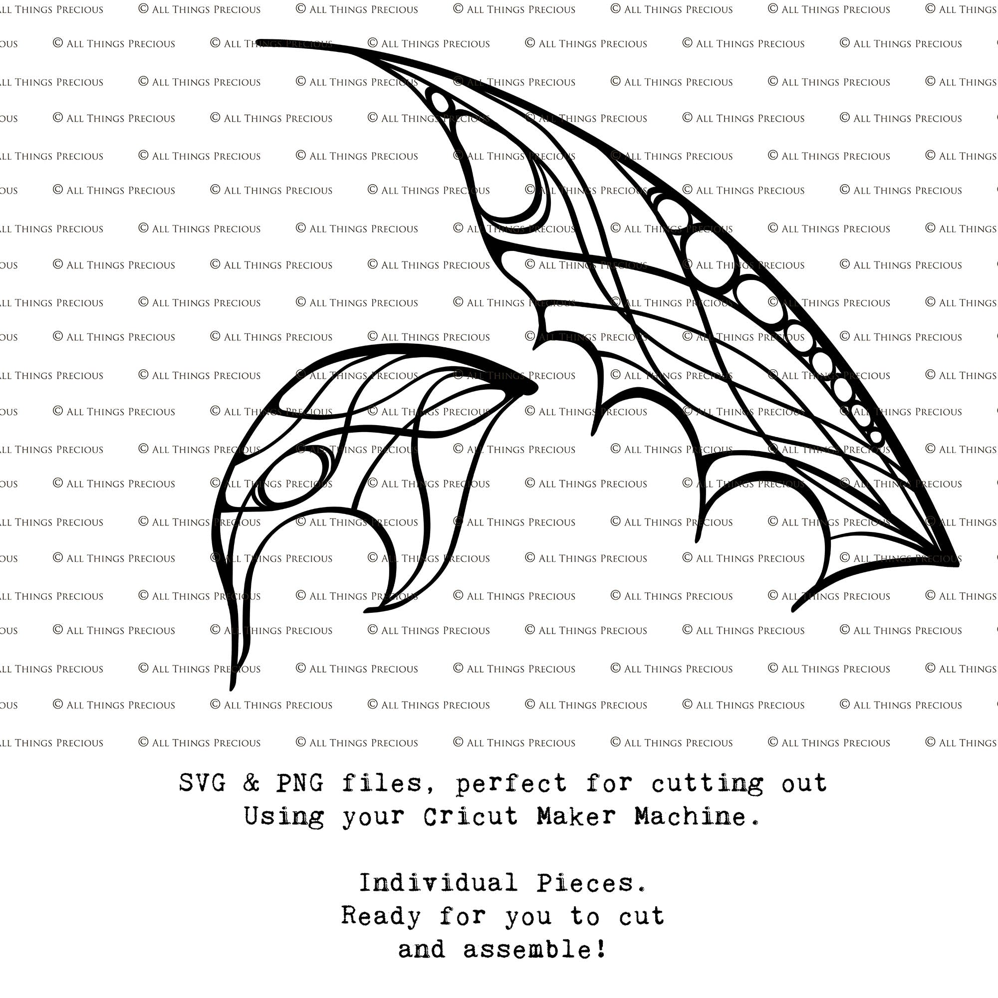 SVG FAIRY WINGS for CRICUT - Set 73