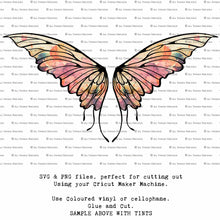 Load image into Gallery viewer, SVG FAIRY WINGS for CRICUT - Set 76
