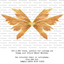 Load image into Gallery viewer, SVG FAIRY WINGS for CRICUT - Set 77
