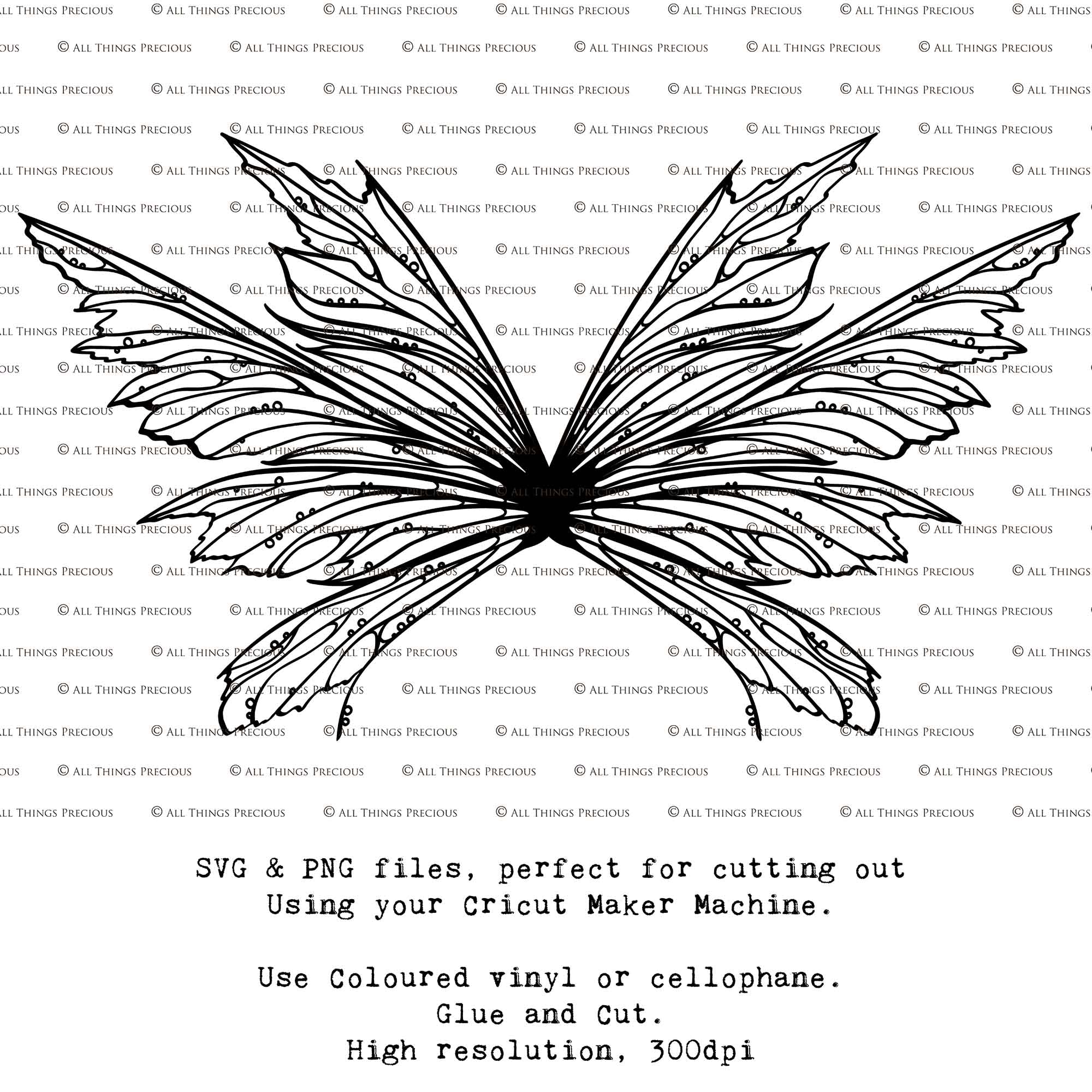 SVG & PNG Fairy/Angel Wing files for Cricut, Silhouette Cameo and other Cutting Machines. Create wearable fairy wings, all sizes. Perfect for Halloween Costumes, Fantasy, Cosplay, Photography. Prints, Wedding, Engagement, Baby Shower invitations, Sublimation Printing, Clip Art and more. Cut and assemble. ATP Textures.