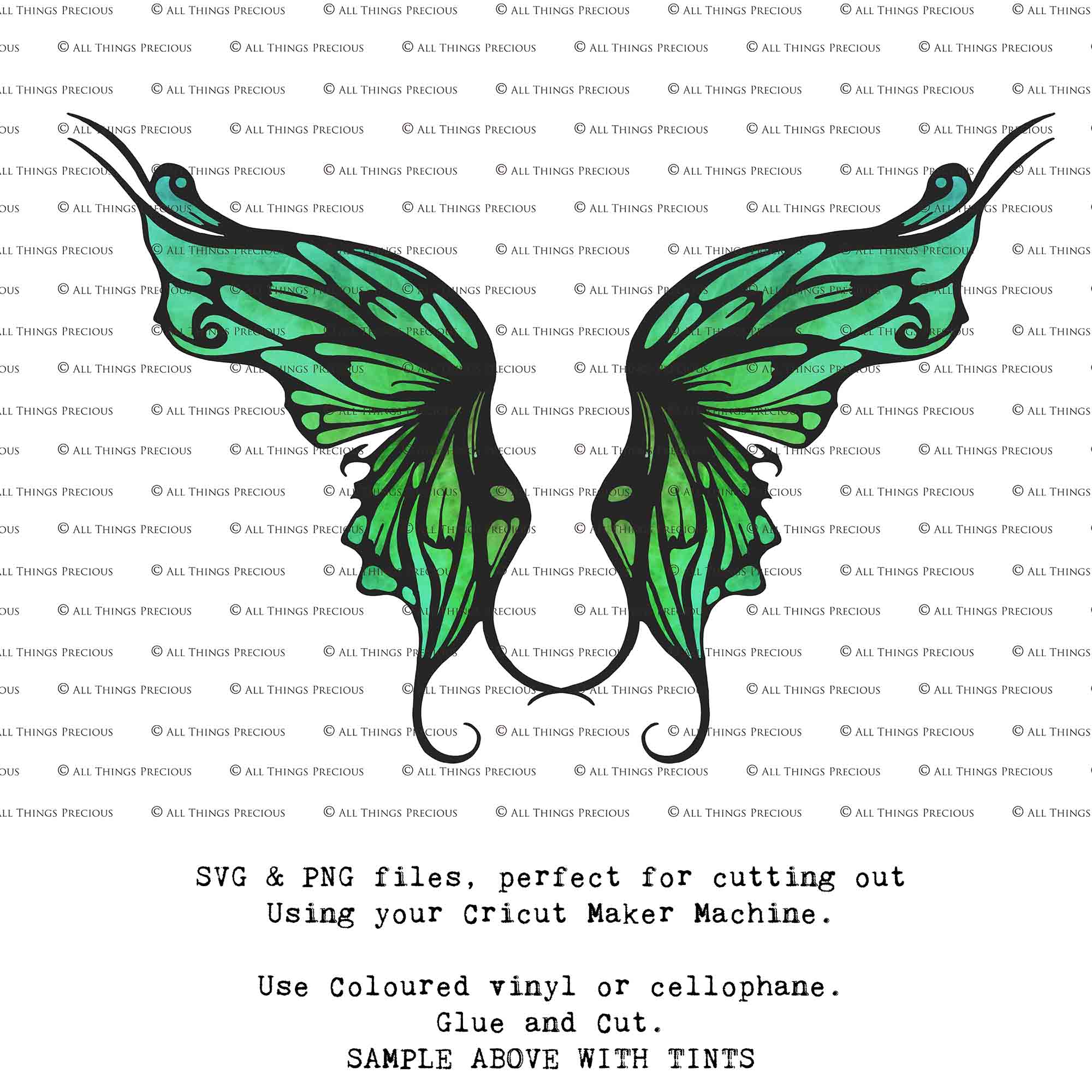 SVG & PNG Fairy/Angel Wing files for Cricut, Silhouette Cameo and other Cutting Machines. Create wearable fairy wings, all sizes. Perfect for Halloween Costumes, Fantasy, Cosplay, Photography. Prints, Wedding, Engagement, Baby Shower invitations, Sublimation Printing, Clip Art and more. Cut and assemble. ATP Textures.
