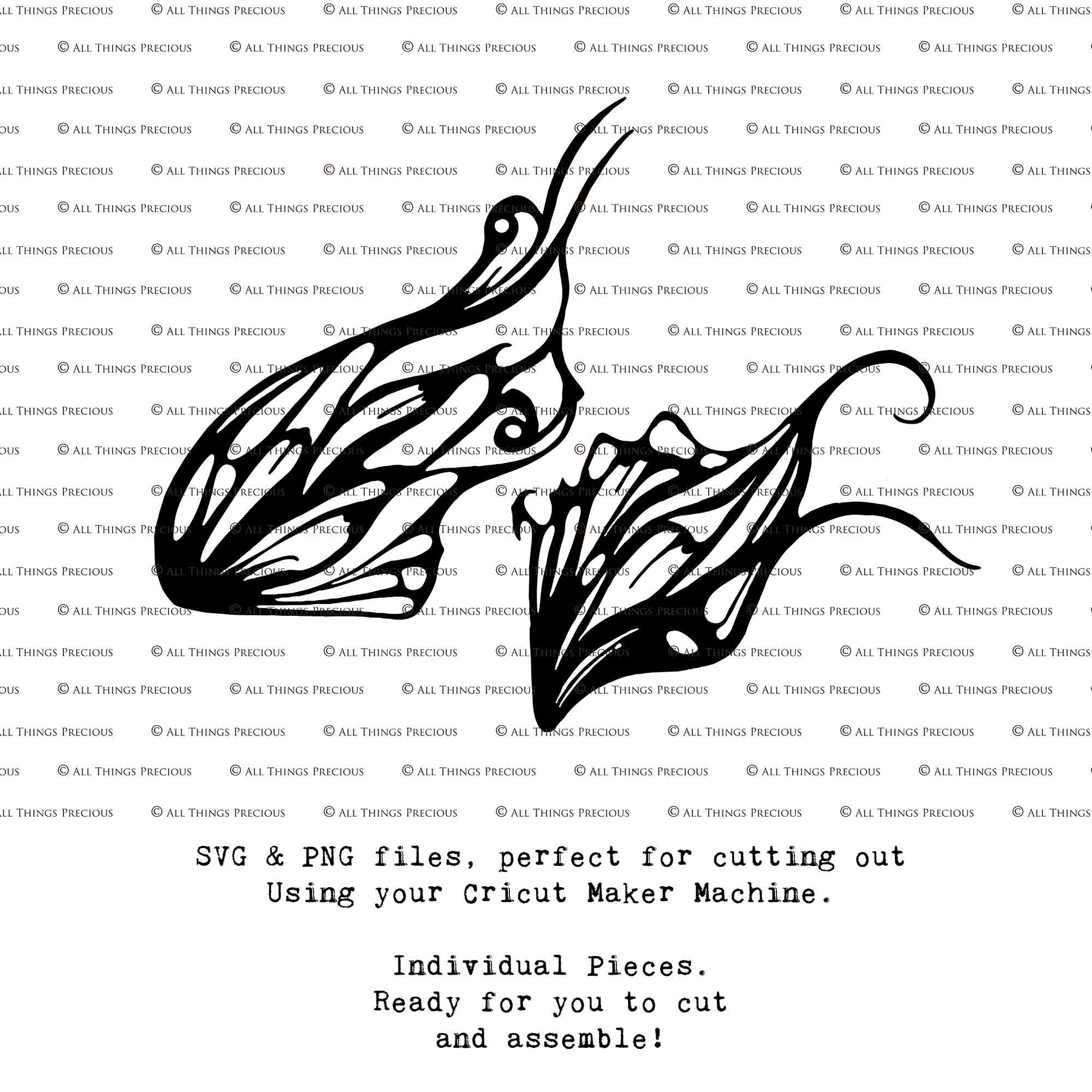 SVG FAIRY WINGS for CRICUT - Set 78