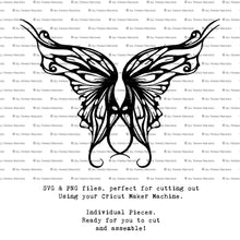 Load image into Gallery viewer, SVG FAIRY WINGS for CRICUT - Set 78
