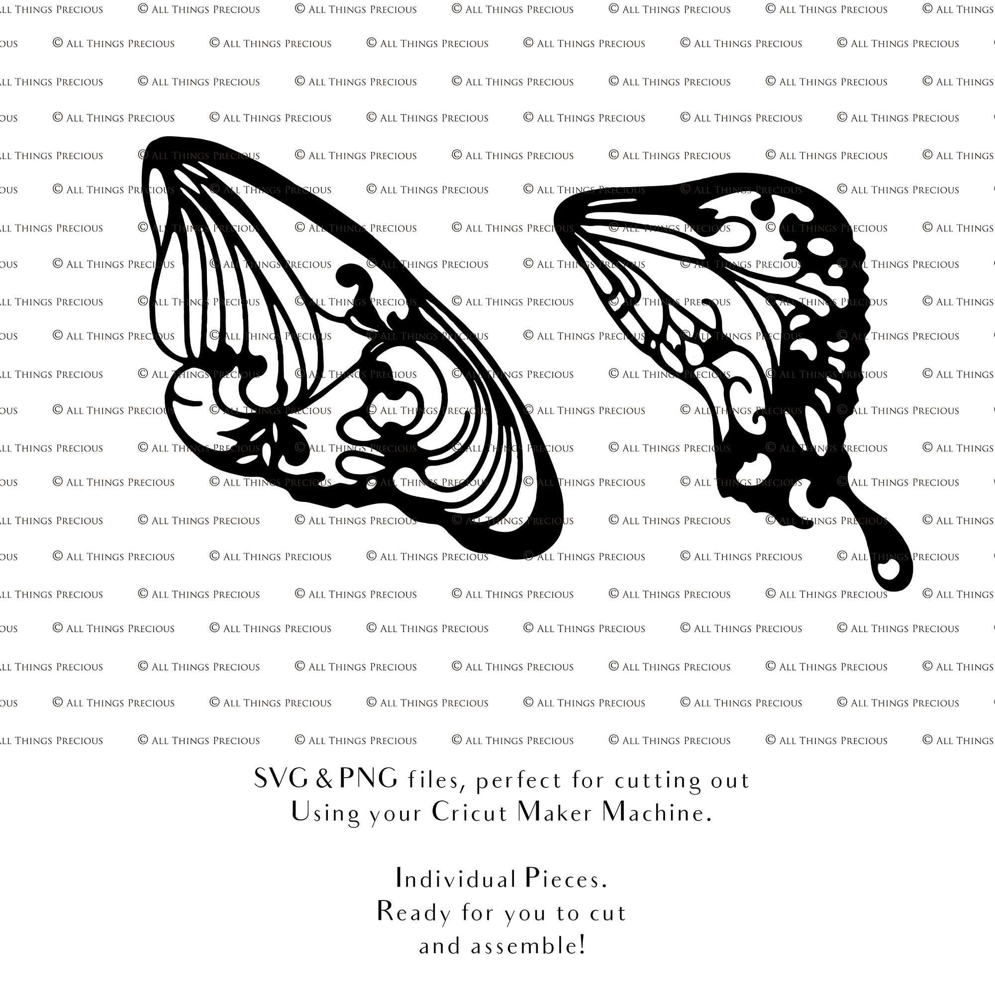 SVG FAIRY WINGS for CRICUT - Set 84