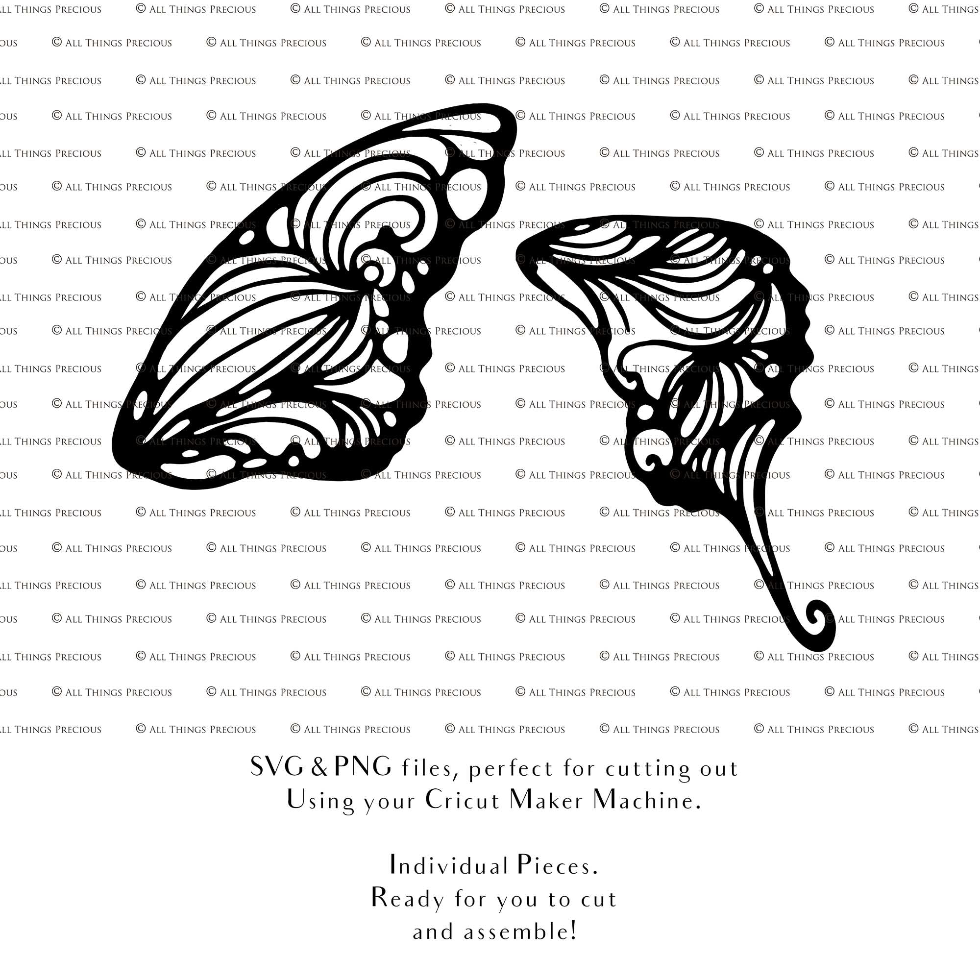 SVG FAIRY WINGS for CRICUT - Set 85