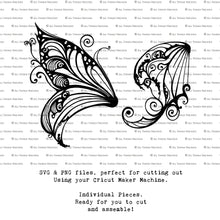 Load image into Gallery viewer, SVG FAIRY WINGS for CRICUT - Set 88
