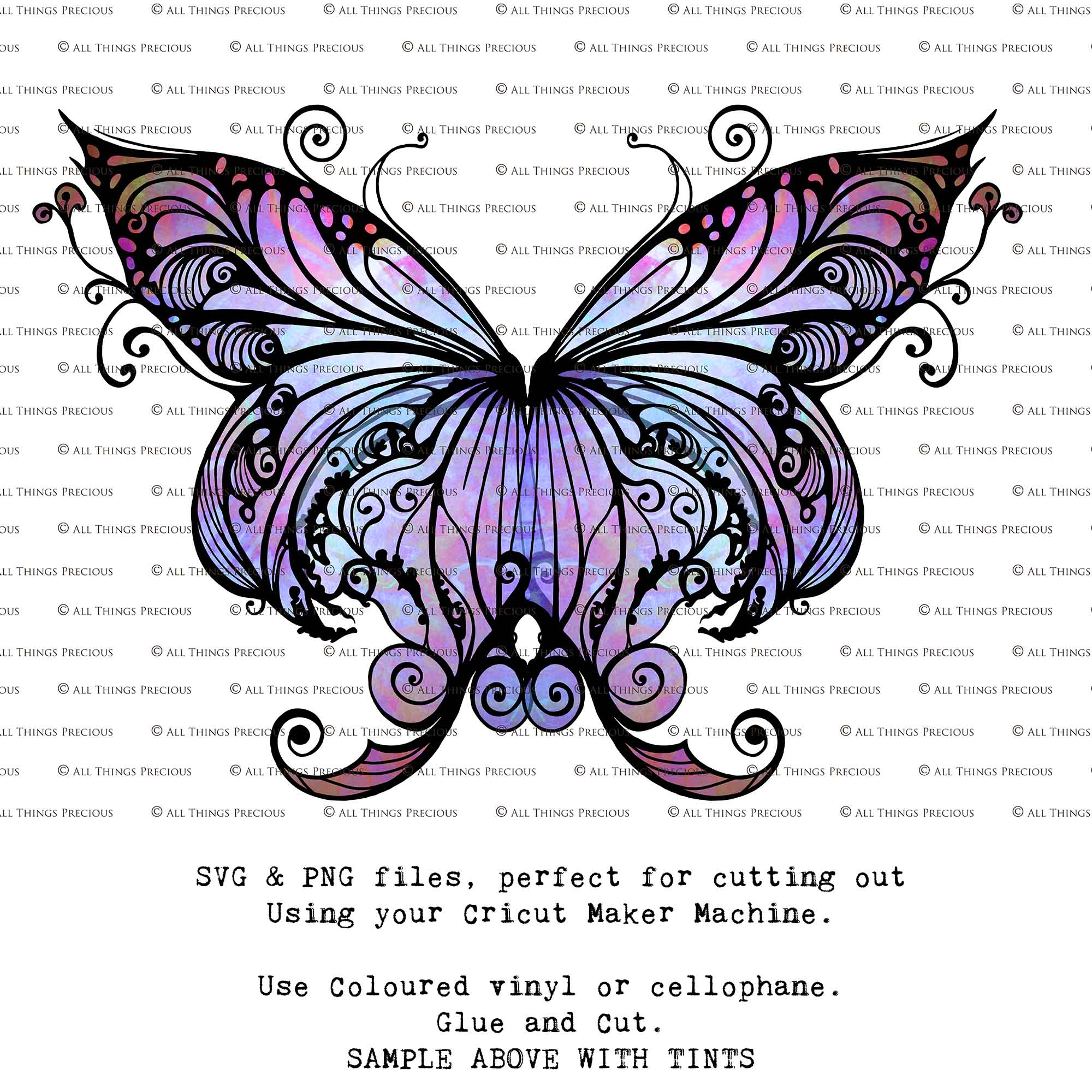 SVG & PNG Fairy/Angel Wing files for Cricut, Silhouette Cameo and other Cutting Machines. Create wearable fairy wings, all sizes. Perfect for Halloween Costumes, Fantasy, Cosplay, Photography. Prints, Wedding, Engagement, Baby Shower invitations, Sublimation Printing, Clip Art and more. Cut and assemble. ATP Textures.