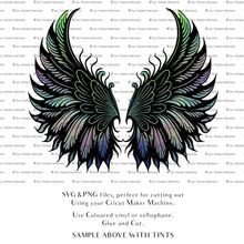 Load image into Gallery viewer, SVG FAIRY WINGS for CRICUT - Set 90
