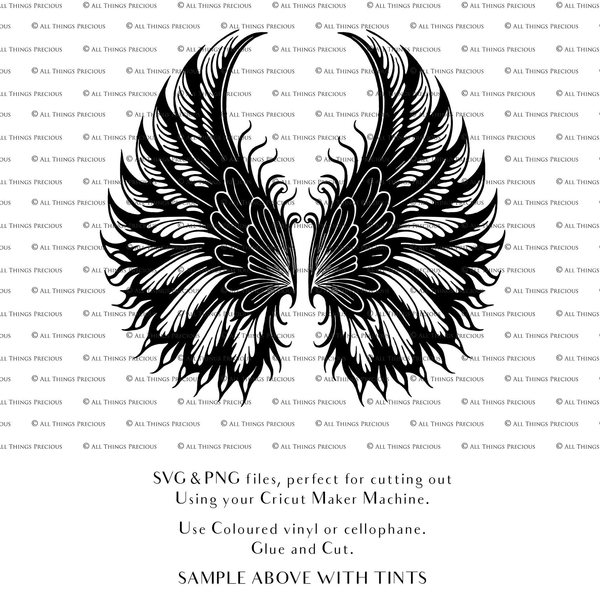 SVG FAIRY WINGS for CRICUT - Set 90