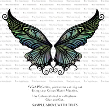 Load image into Gallery viewer, SVG FAIRY WINGS for CRICUT - Set 91

