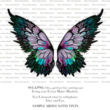Load image into Gallery viewer, SVG FAIRY WINGS for CRICUT - Set 92
