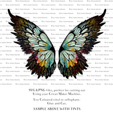 Load image into Gallery viewer, SVG FAIRY WINGS for CRICUT - Set 92
