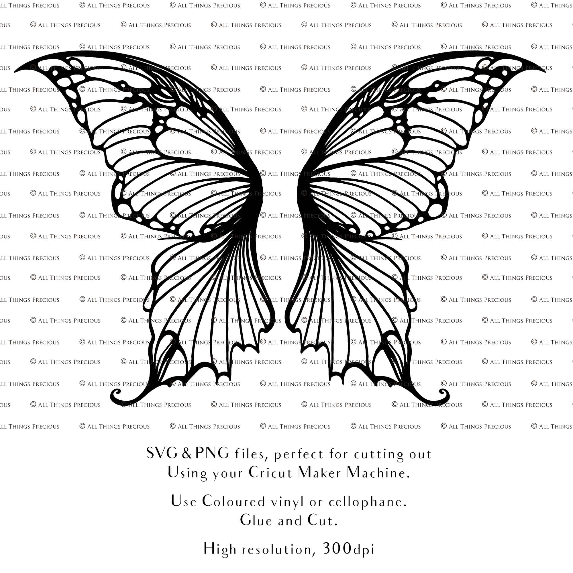 SVG & PNG Fairy/Angel Wing files for Cricut, Silhouette Cameo and other Cutting Machines. Create wearable fairy wings, all sizes. Perfect for Halloween Costumes, Fantasy, Cosplay, Photography. Prints, Wedding, Engagement, Baby Shower invitations, Sublimation Printing, Clip Art and more. Cut and assemble. ATP Textures.
