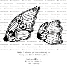 Load image into Gallery viewer, SVG FAIRY WINGS for CRICUT - Set 95
