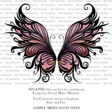 Load image into Gallery viewer, SVG FAIRY WINGS for CRICUT - Set 97
