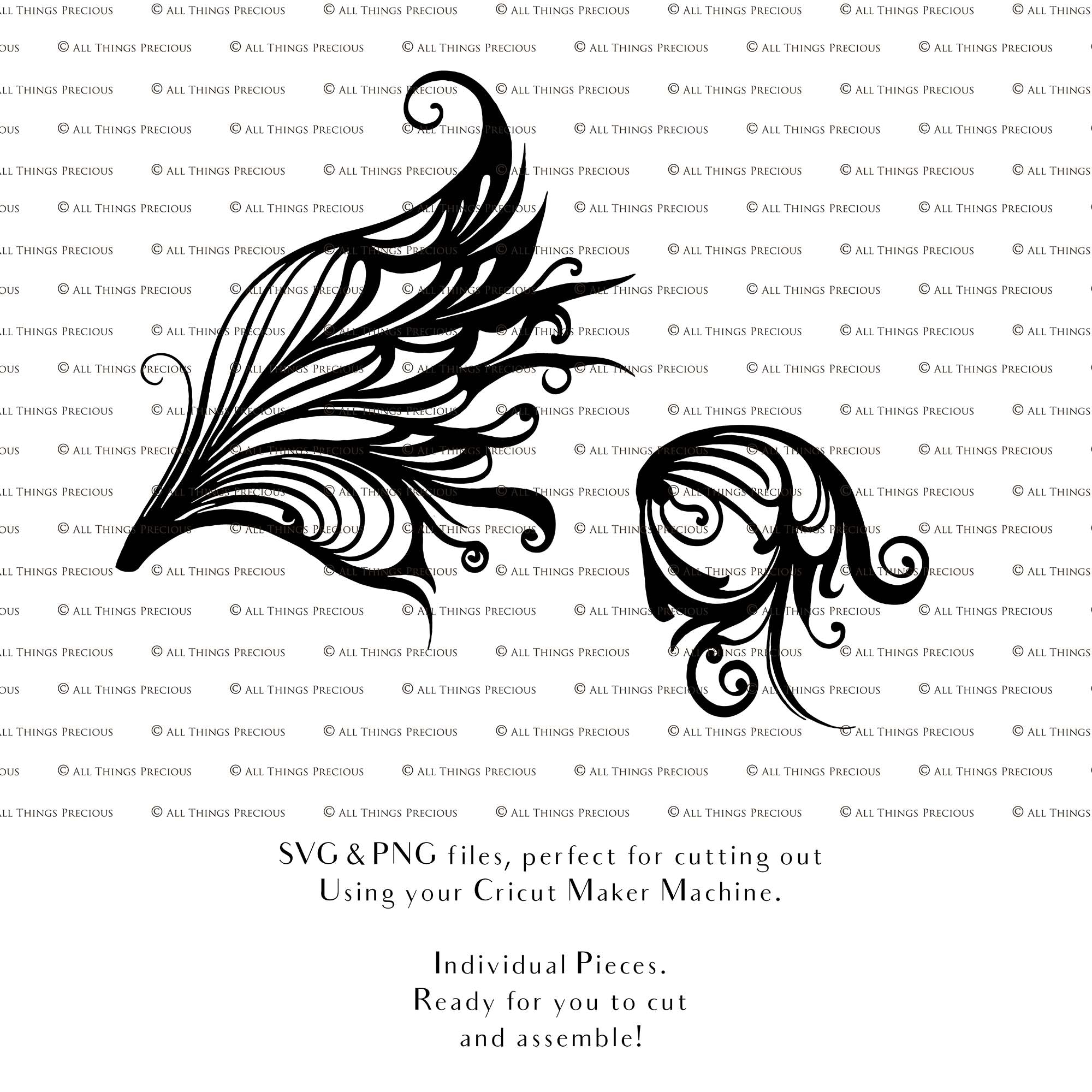 SVG FAIRY WINGS for CRICUT - Set 97