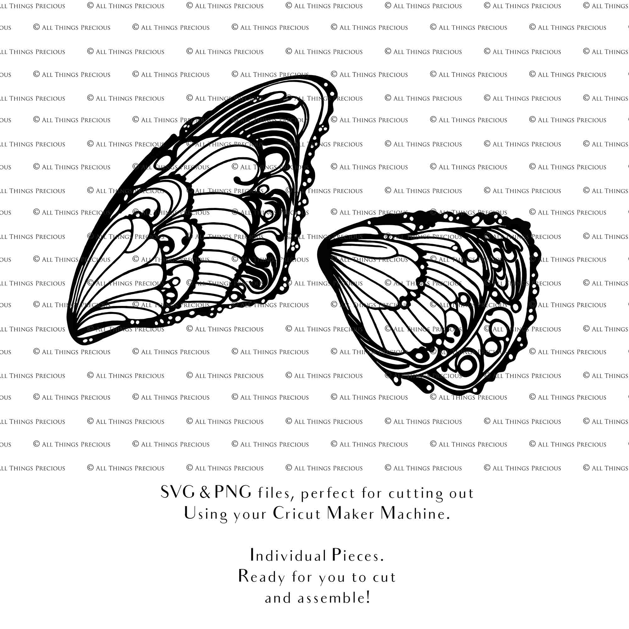 SVG FAIRY WINGS for CRICUT - Set 99