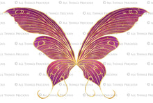 Load image into Gallery viewer, PRINTABLE FAIRY WINGS for Art Dolls - Set 48 - Gold
