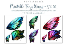Load image into Gallery viewer, PRINTABLE FAIRY WINGS - Set 56
