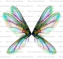Load image into Gallery viewer, PRINTABLE FAIRY WINGS for Art Dolls - Set 22
