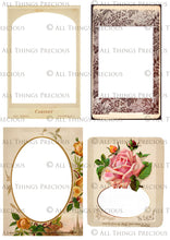 Load image into Gallery viewer, VINTAGE CABINET CARDS Set 1 - Clipart Frames
