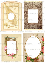 Load image into Gallery viewer, VINTAGE CABINET CARDS Set 2 - Clipart Frames
