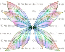 Load image into Gallery viewer, PRINTABLE FAIRY WINGS for Art Dolls - Set 7

