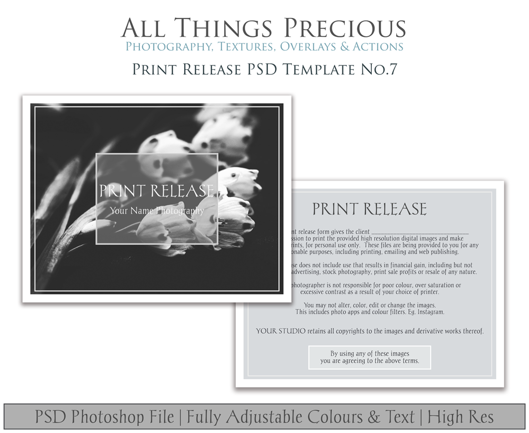PRINT RELEASE - PSD Template No. 7