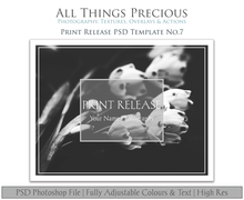 Load image into Gallery viewer, PRINT RELEASE - PSD Template No. 7
