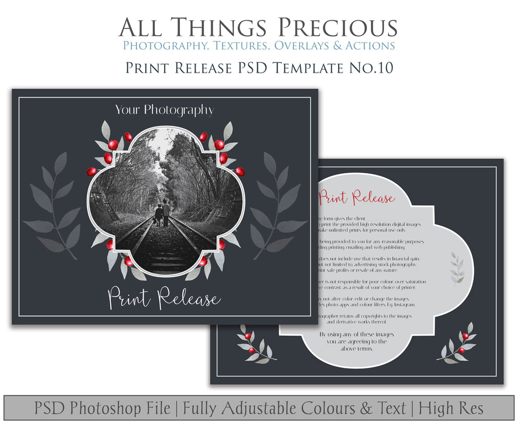 PRINT RELEASE - PSD Template No. 10