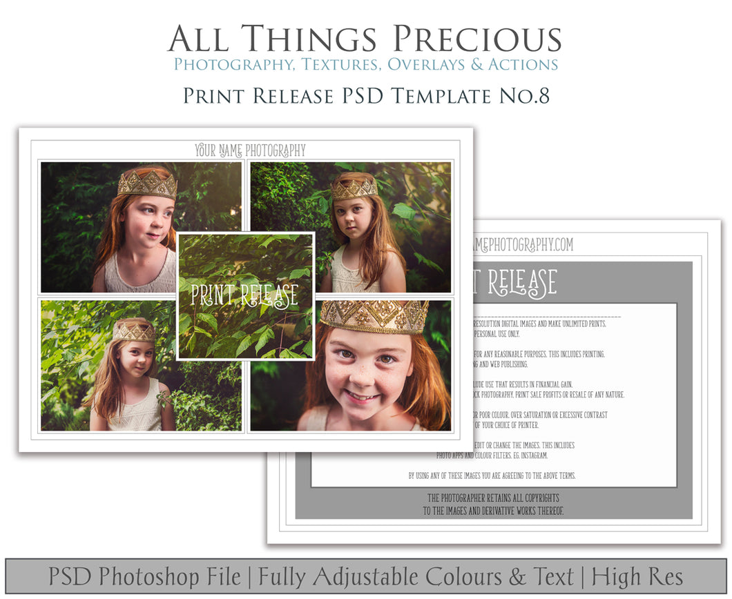PRINT RELEASE - PSD Template No. 8