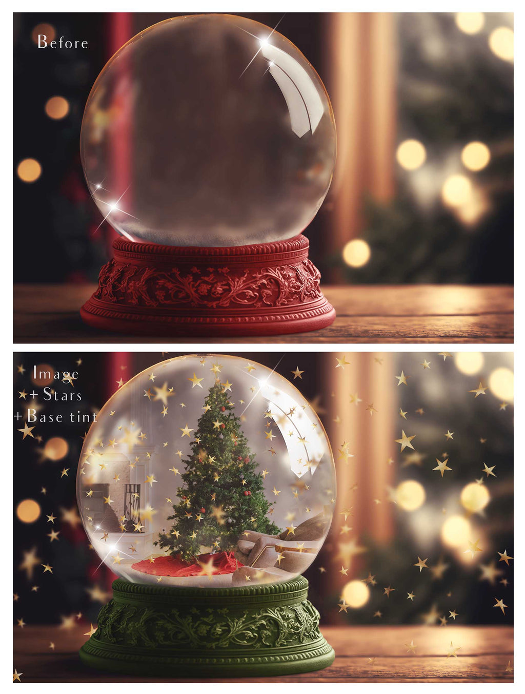 Digital Snow Globe Background, with snow Overlays and a PSD Template included in the set.The globe is transparent, perfect for you to add your own images and retain the snow globe effect. Photoshop Photography Background. Printable, Editable Card for Christmas with Santa Window or Glass Globe. ATP Textures