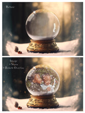 Load image into Gallery viewer, PSD Template - SNOW GLOBE DIGITAL BACKGROUND - Set 7
