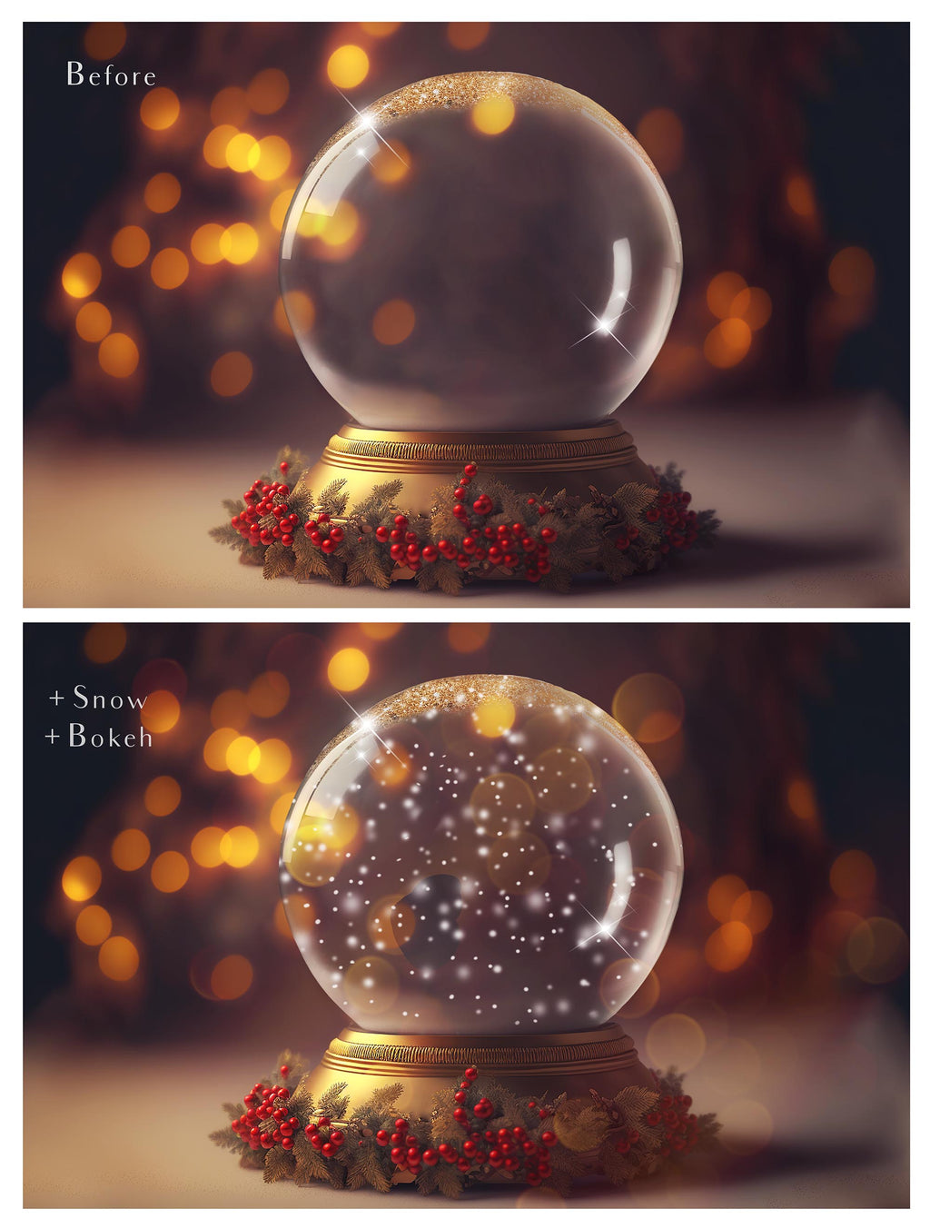 Digital Snow Globe Background, with snow Overlays and a PSD Template included in the set.The globe is transparent, perfect for you to add your own images and retain the snow globe effect. Photoshop Photography Background. Printable, Editable Card for Christmas with Santa Window or Glass Globe. ATP Textures