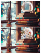 Load image into Gallery viewer, PSD Template - SNOW GLOBE DIGITAL BACKGROUND - Set 9
